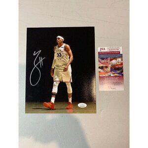 Tobias Harris Autograph Signed Philadelphia 76ers Spotlight 8x10 Photo JSA